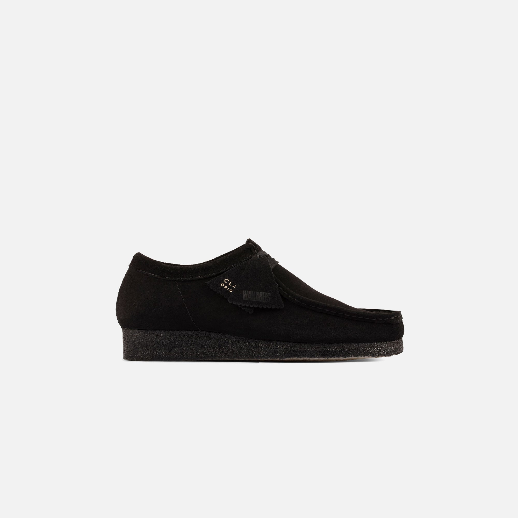 Clarks WMNS Wallabee Low - Black Suede