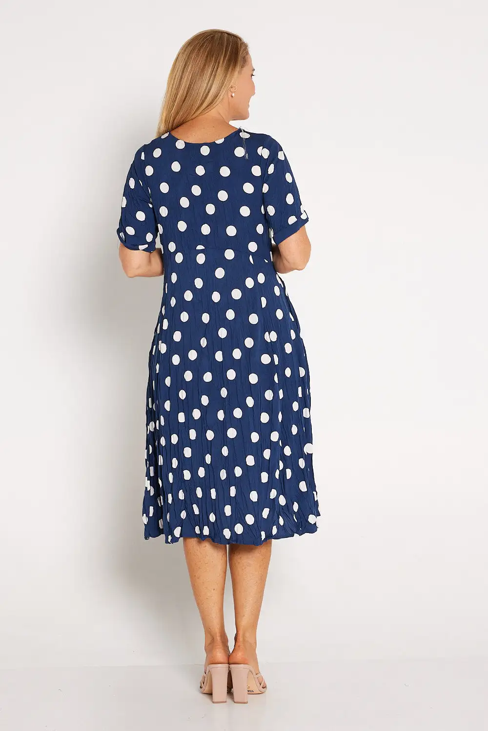 Waterhouse Dress - Navy Spot