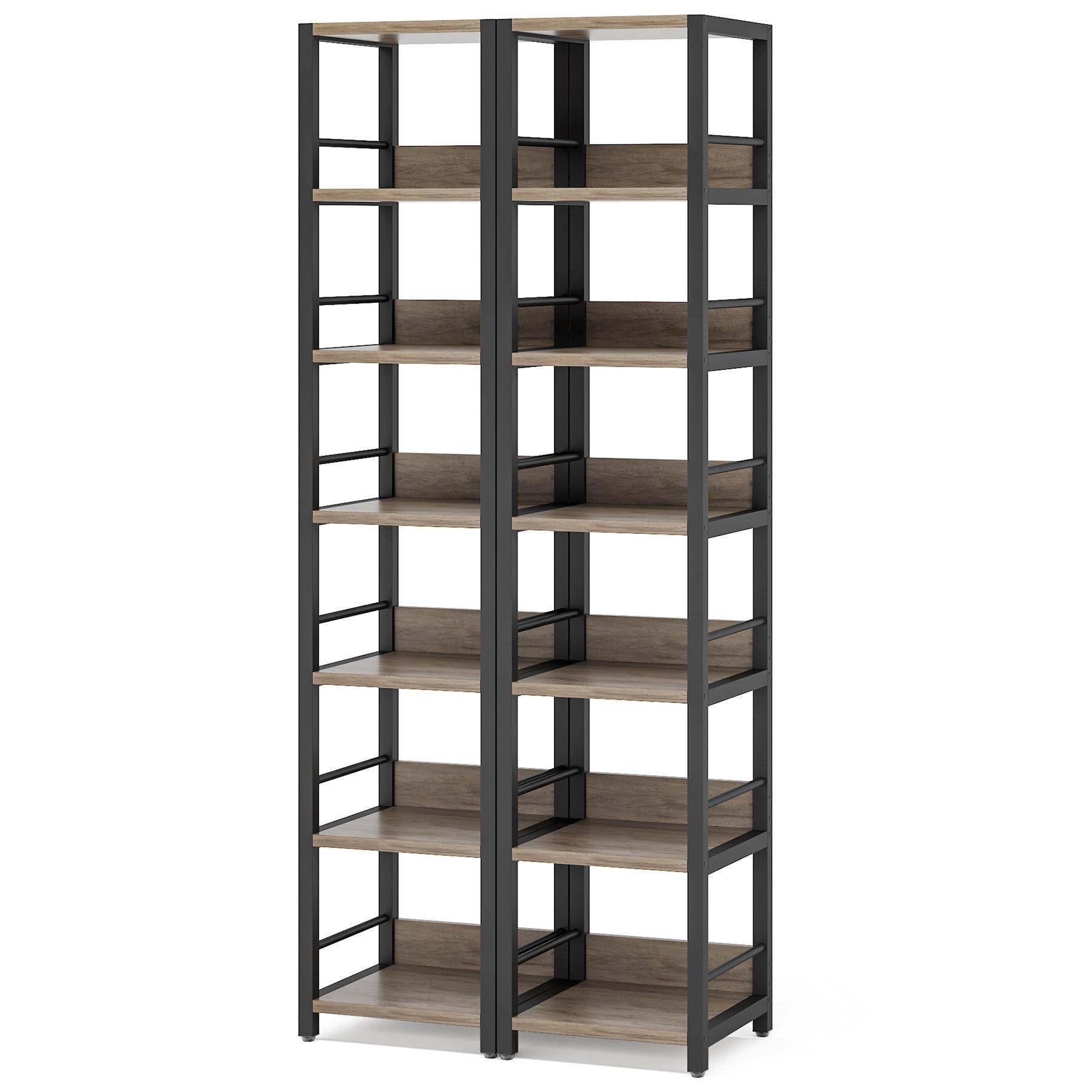 6-Tier Corner Shelf, Narrow Etagere  Bookshelf Storage Rack