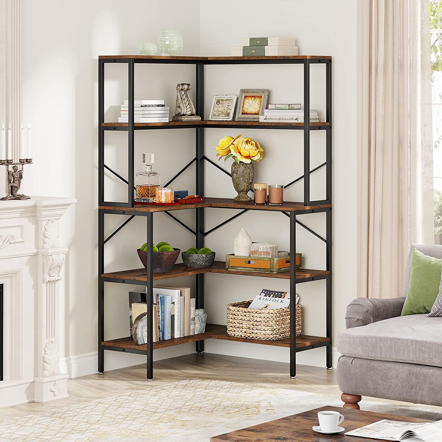 5-Tier Corner Bookshelf, 67