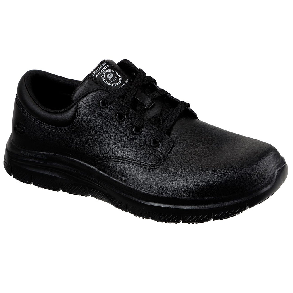 Skechers Men Work Flex Advantage Slip Resistant Shoes - 77513-BLK