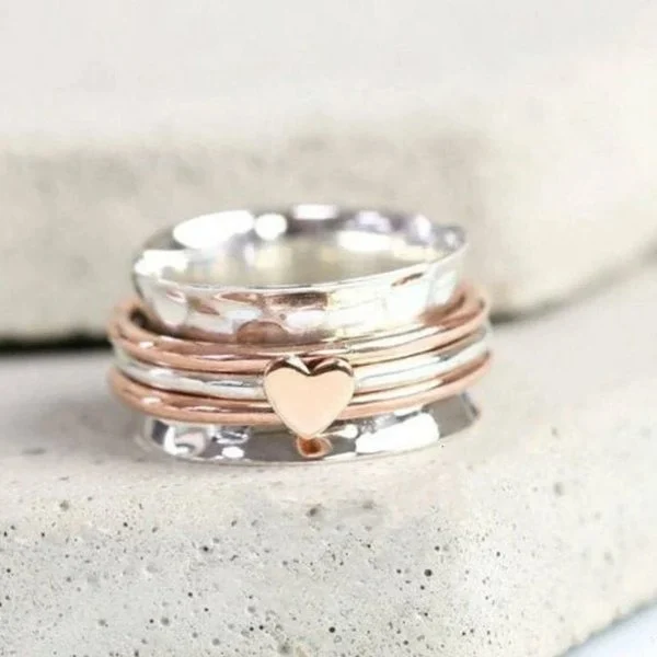 🔥   Promotion 48% OFF🎁🔥🔥Self Love Spinner Heart Ring💖