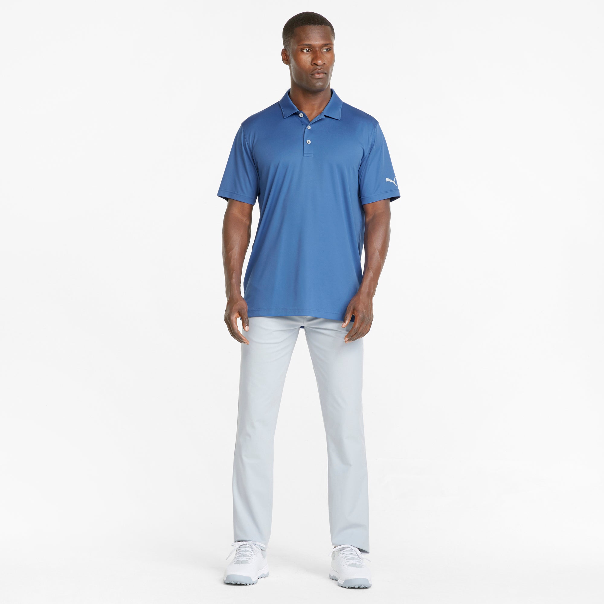 Gamer Golf Polo | Bright Cobalt