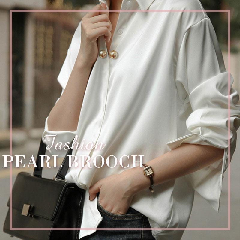Pearl Brooch Fashion Sweater Shawl Clip