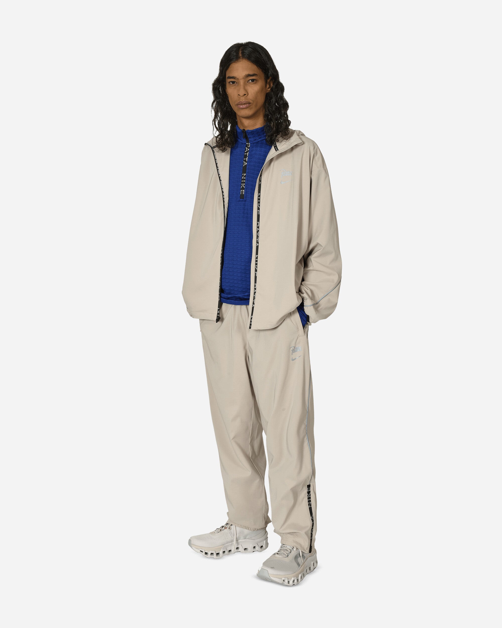 Patta Running Team Track Pants Sanddrift / Cream