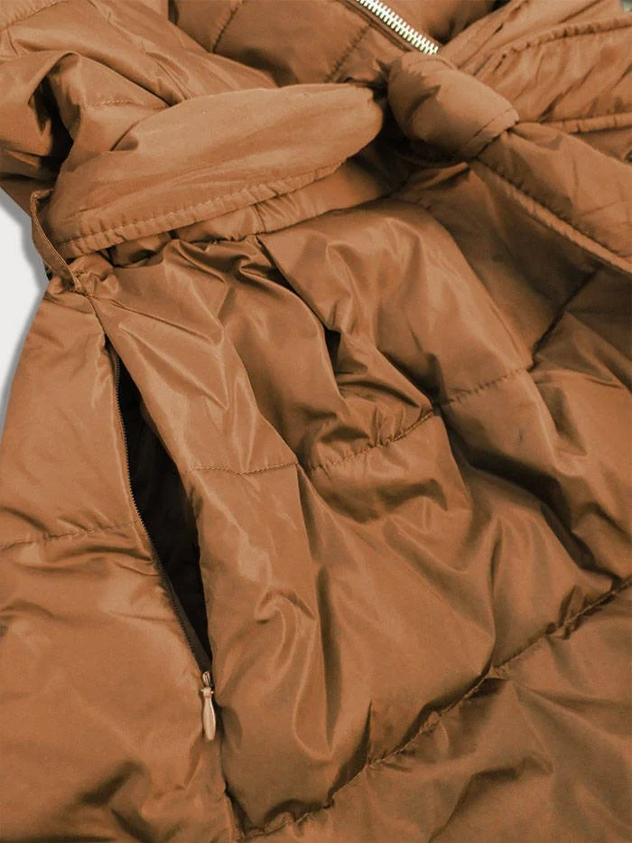 WOMEN'S FLEECE WINTER JACKET BROWN