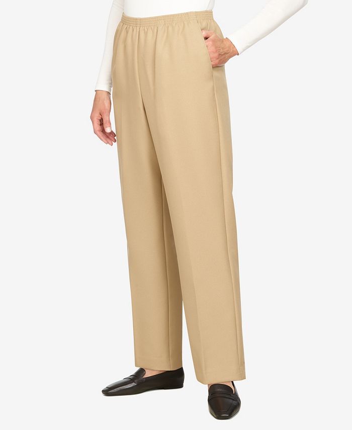 Plus Size Classic Pull-On Straight-Leg Regular Length Pants