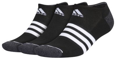 adidas Men's Cushioned 3-Stripe 3.0 3-Pack No Show Socks