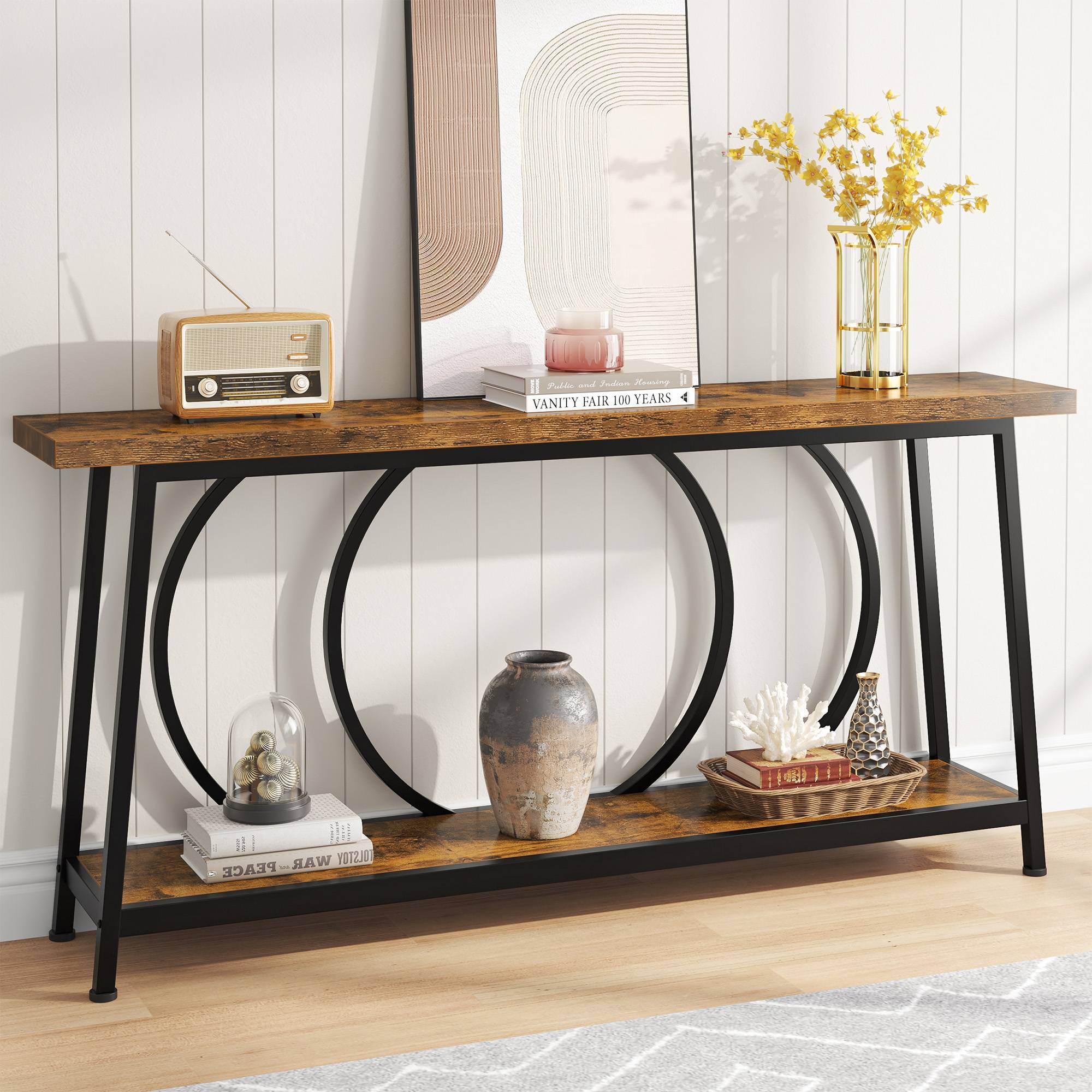 2-Tier Console Table, 70.9