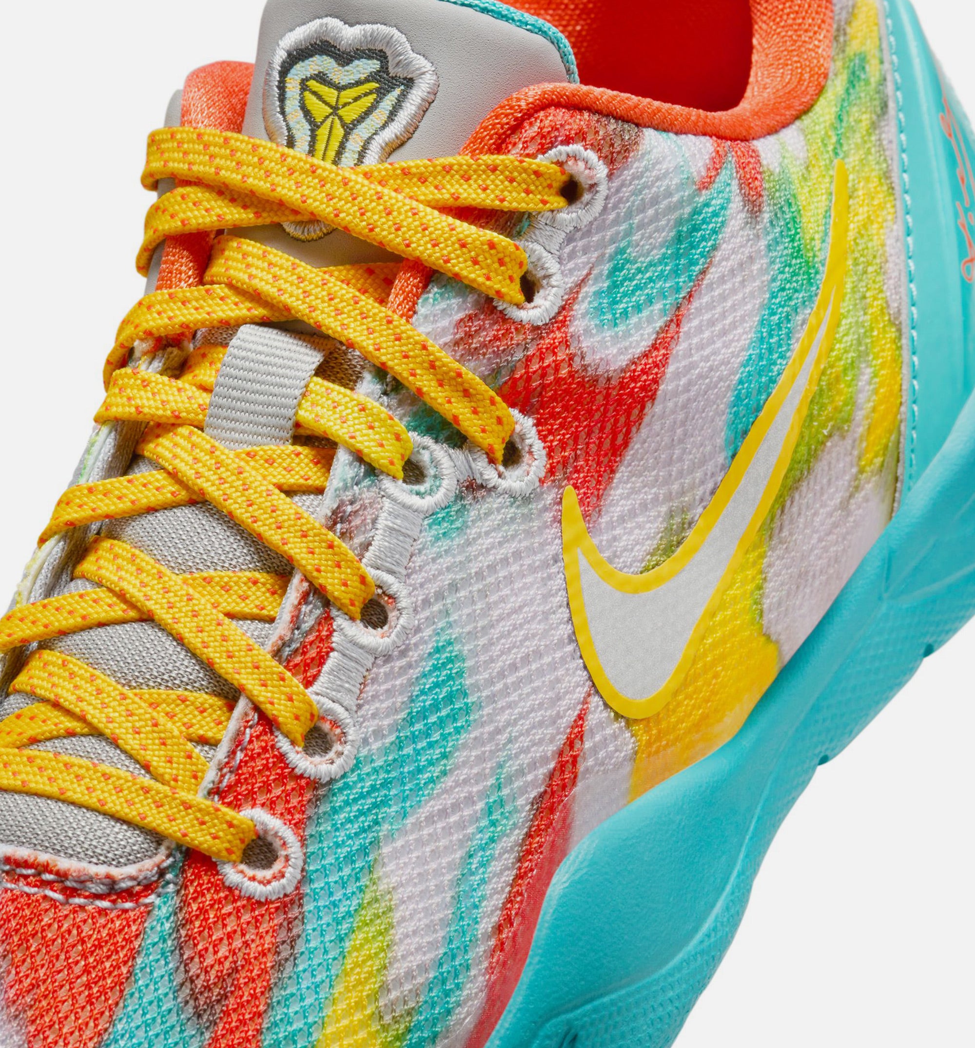 Kobe 8 Protro Venice Beach Preschool Lifestyle Shoe - Stadium Grey/Metallic Silver/Tour Yellow