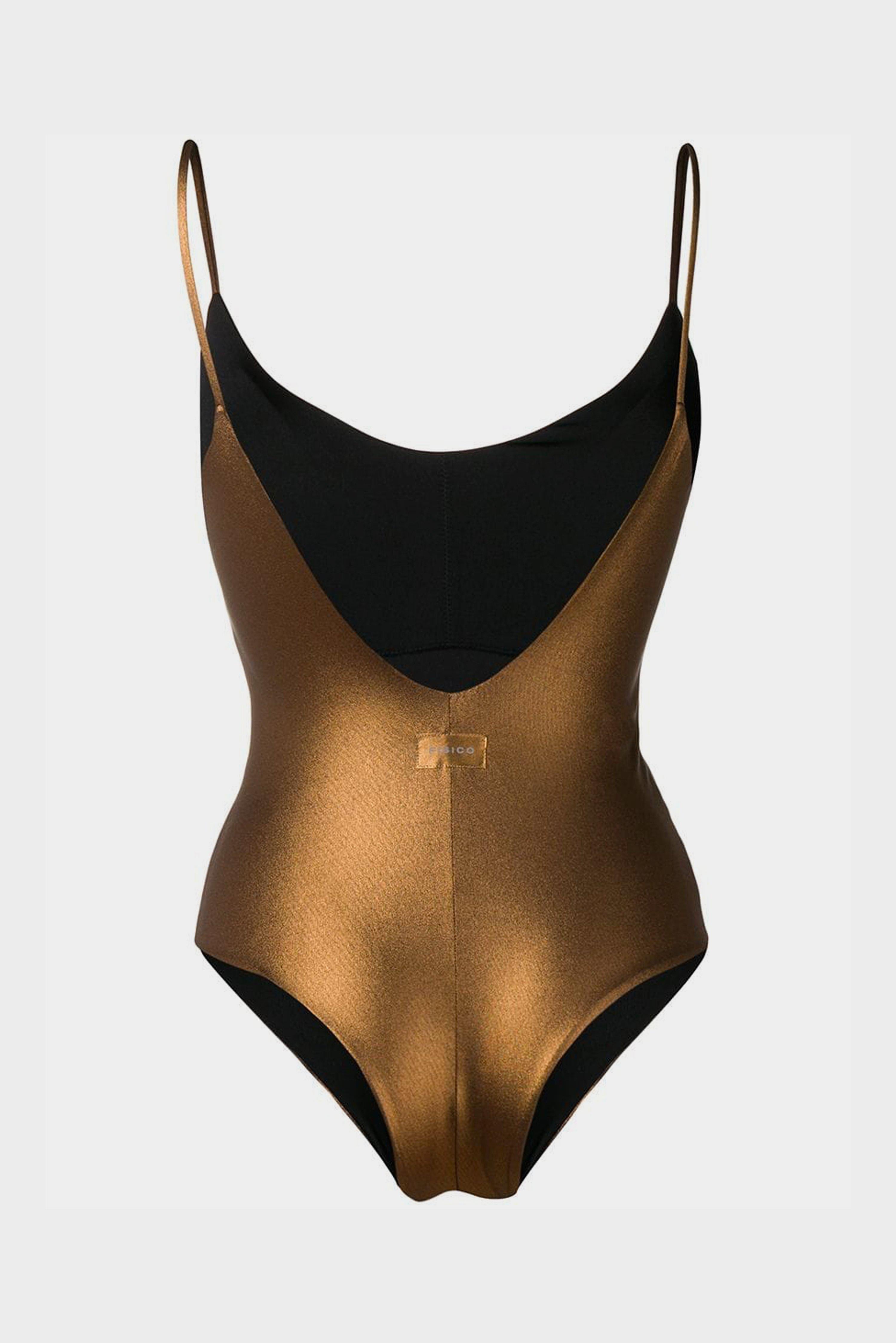 Costume intero bronzo metallic