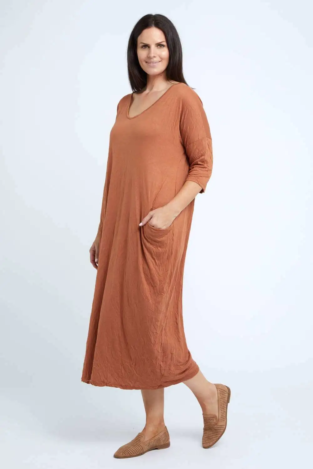 Elvira Dress - Tobacco