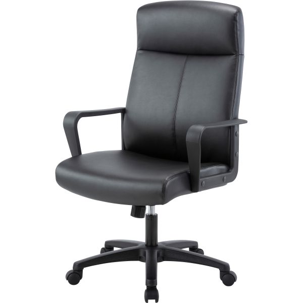Lorell High-Back Bonded Leather Chair
