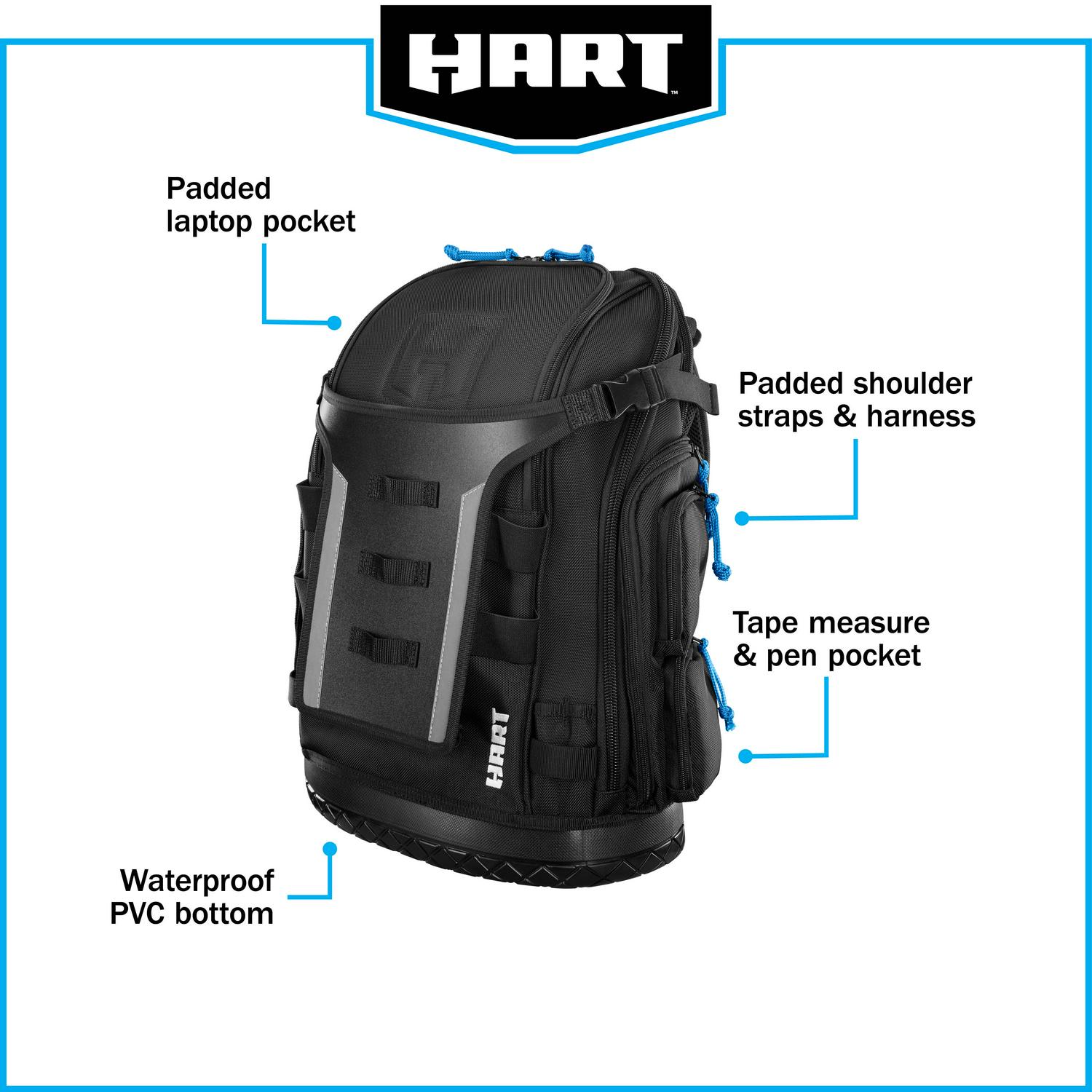 HART Hard Bottom Tool Backpack
