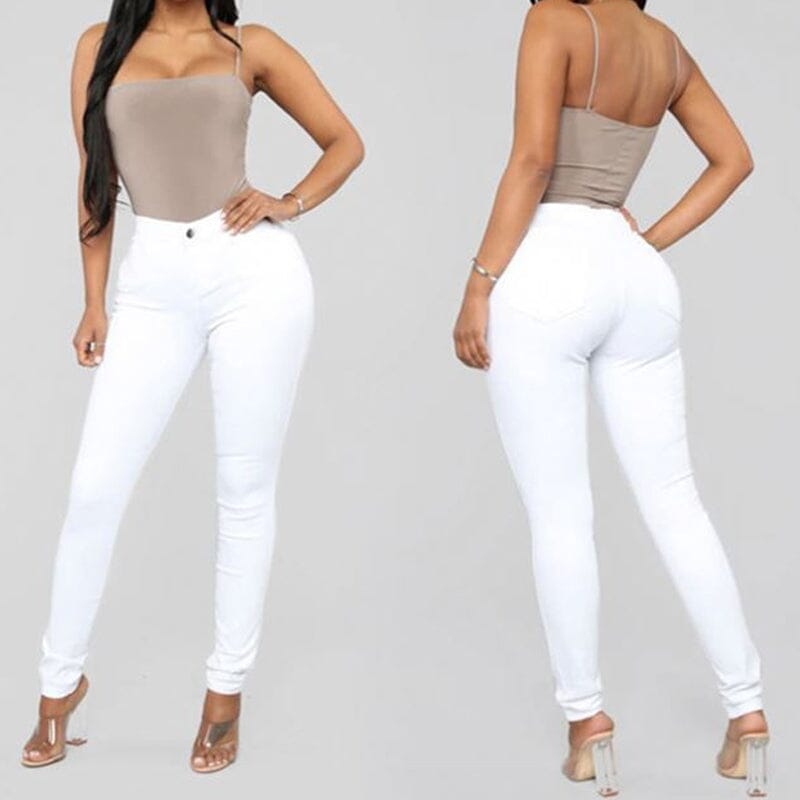 High-waisted Stretch Jeans