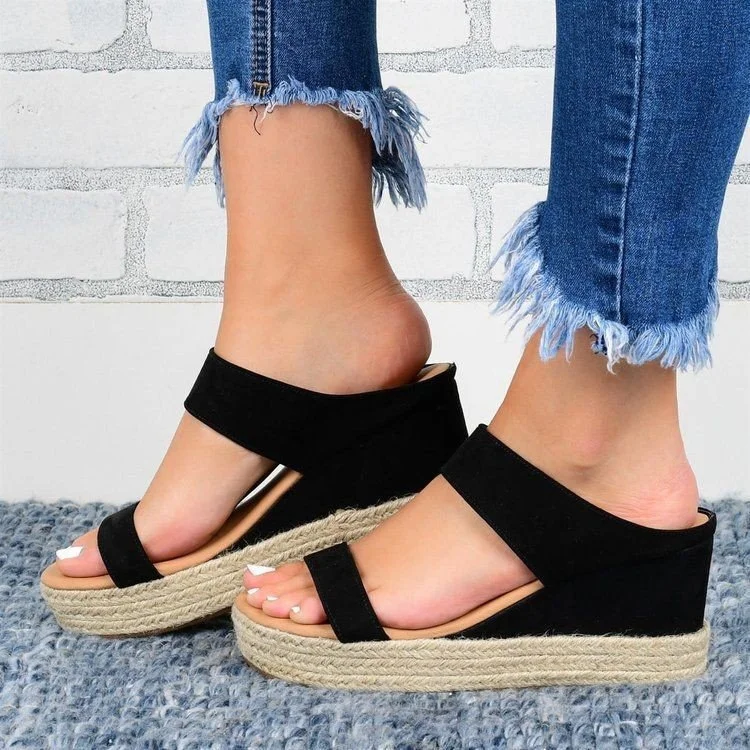 2022 New Python Wedge Soft Sole Sandals