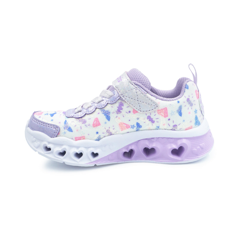 Skechers Girls DC Collection Flutter Heart Lights Shoes - 319509L-LVMT