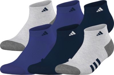 adidas Youth Athletic Cushioned 6-Pack Low Cut Socks