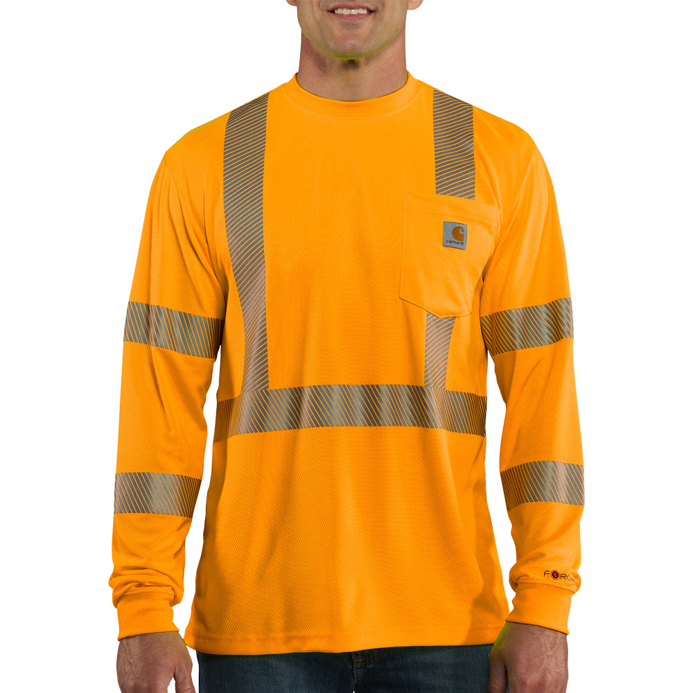 Carhartt Men's Force® Class 3 High Visibility Long Sleeve T-Shirt