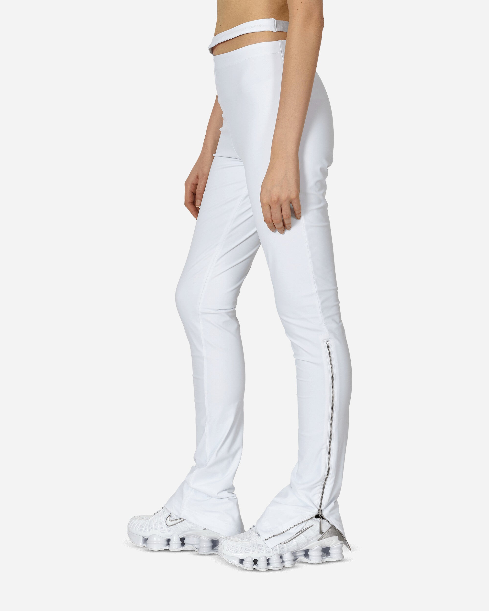 JACQUEMUS Asymmetrical Pants White