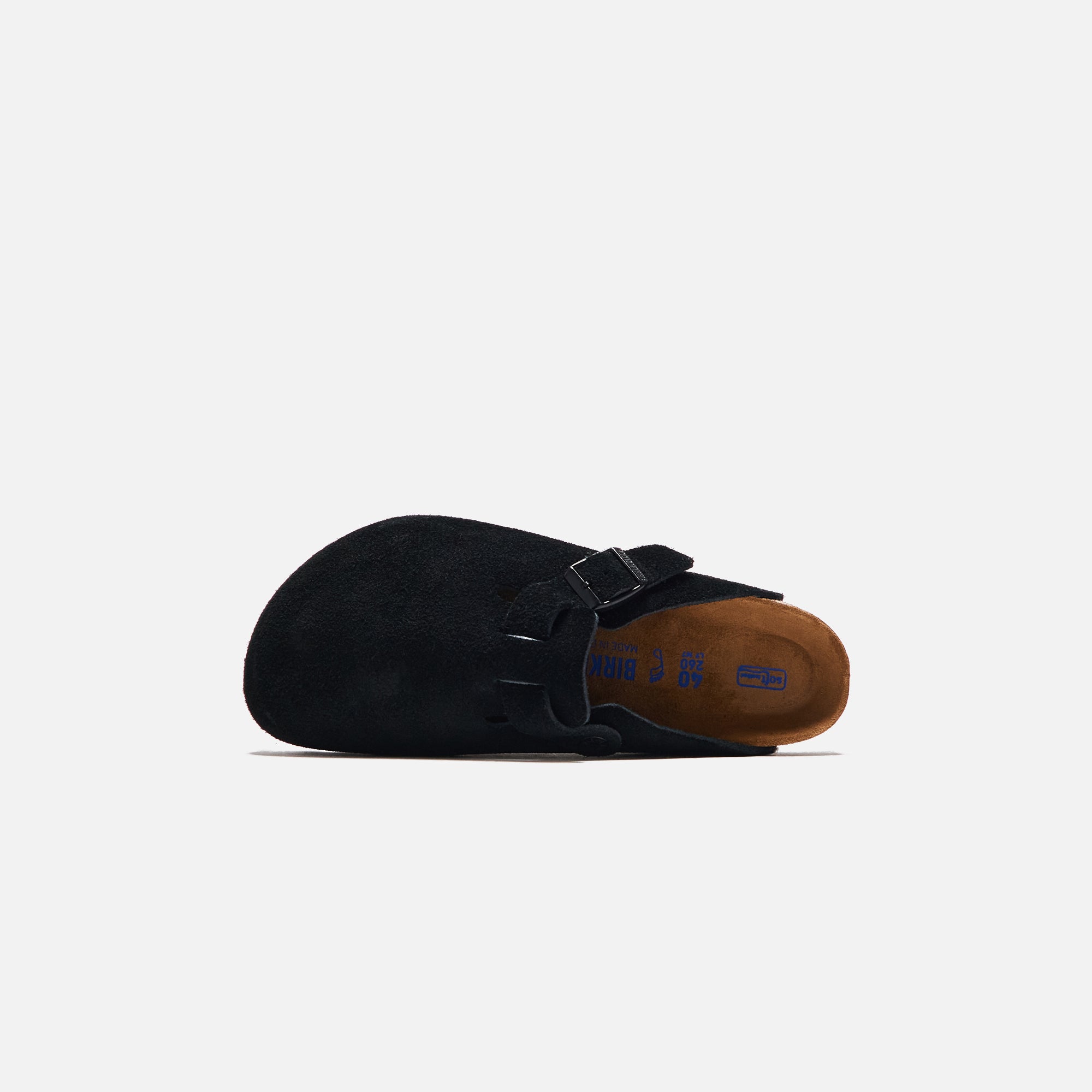 Birkenstock WMNS Boston Soft Footbed Suede - Black