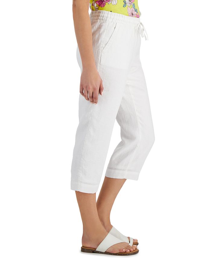 Women's Linen Cropped Pants， Created for Macy's