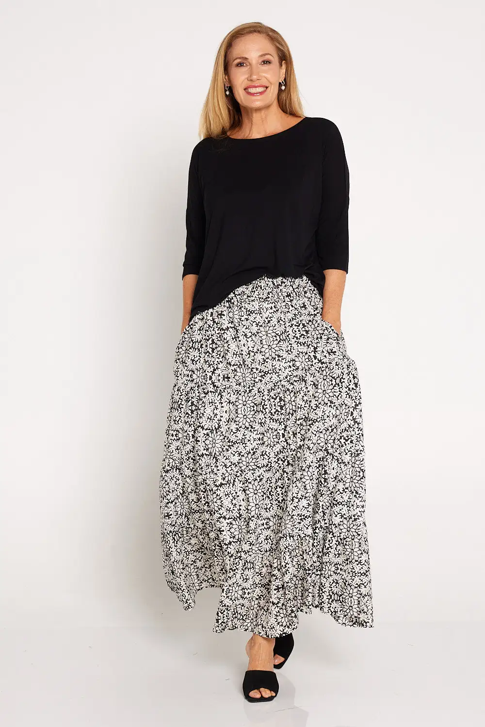 Clara Maxi Skirt - Fern Tapestry