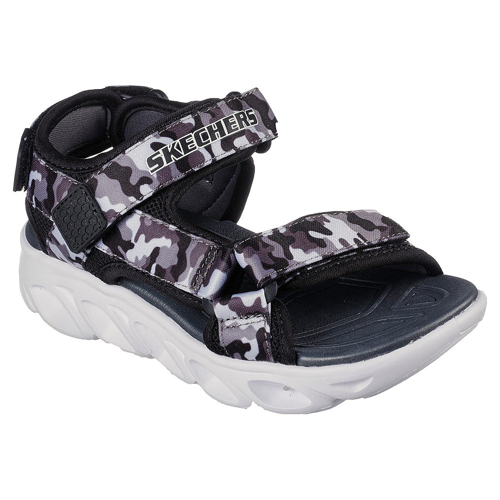 Skechers Boys S-Lights Hypno-Splash Shoes - 400077L-BKGY