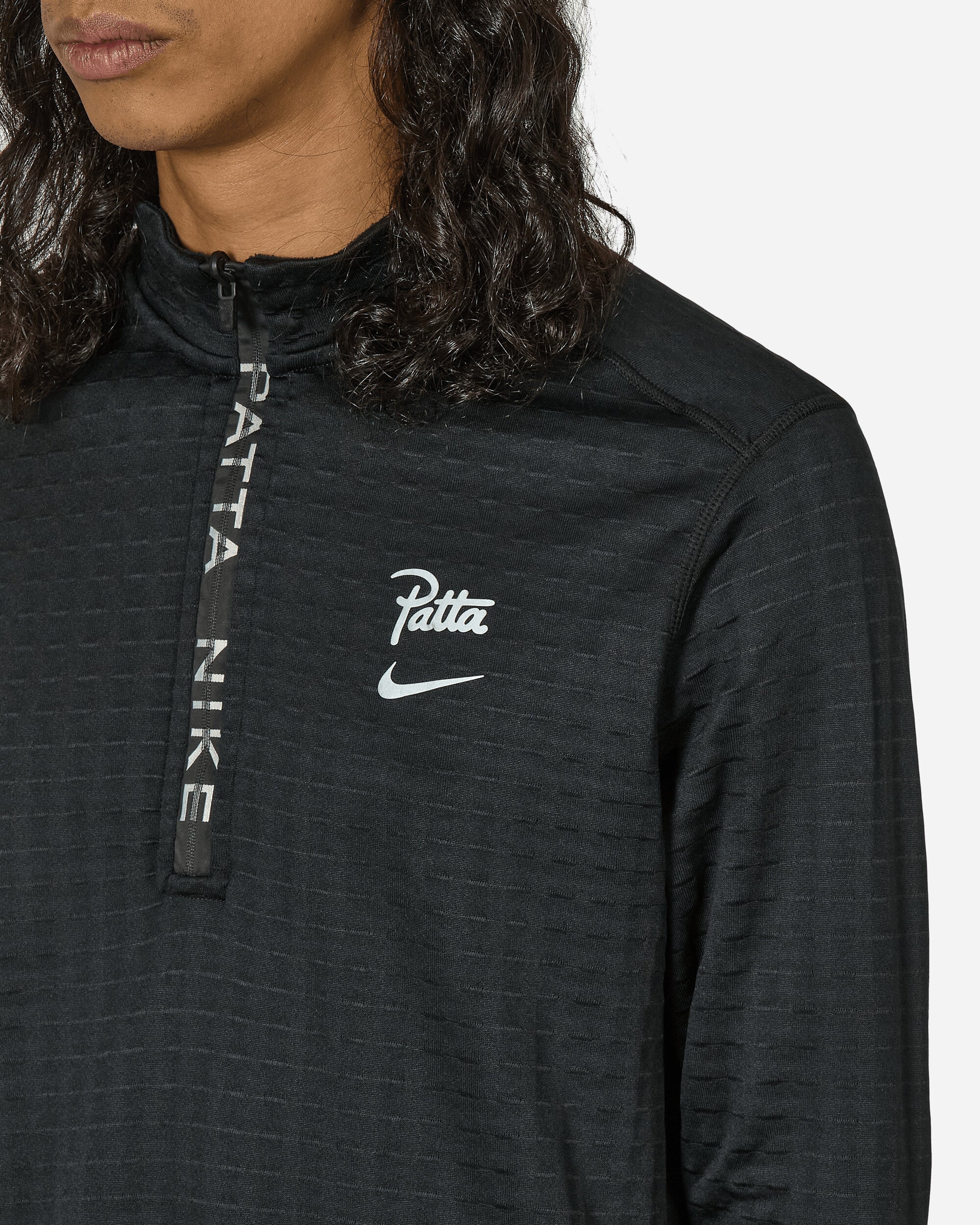 Patta Running Team Half-Zip Longsleeve Black