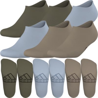 adidas Men's Superlite Classic 6-Pack No Show Socks