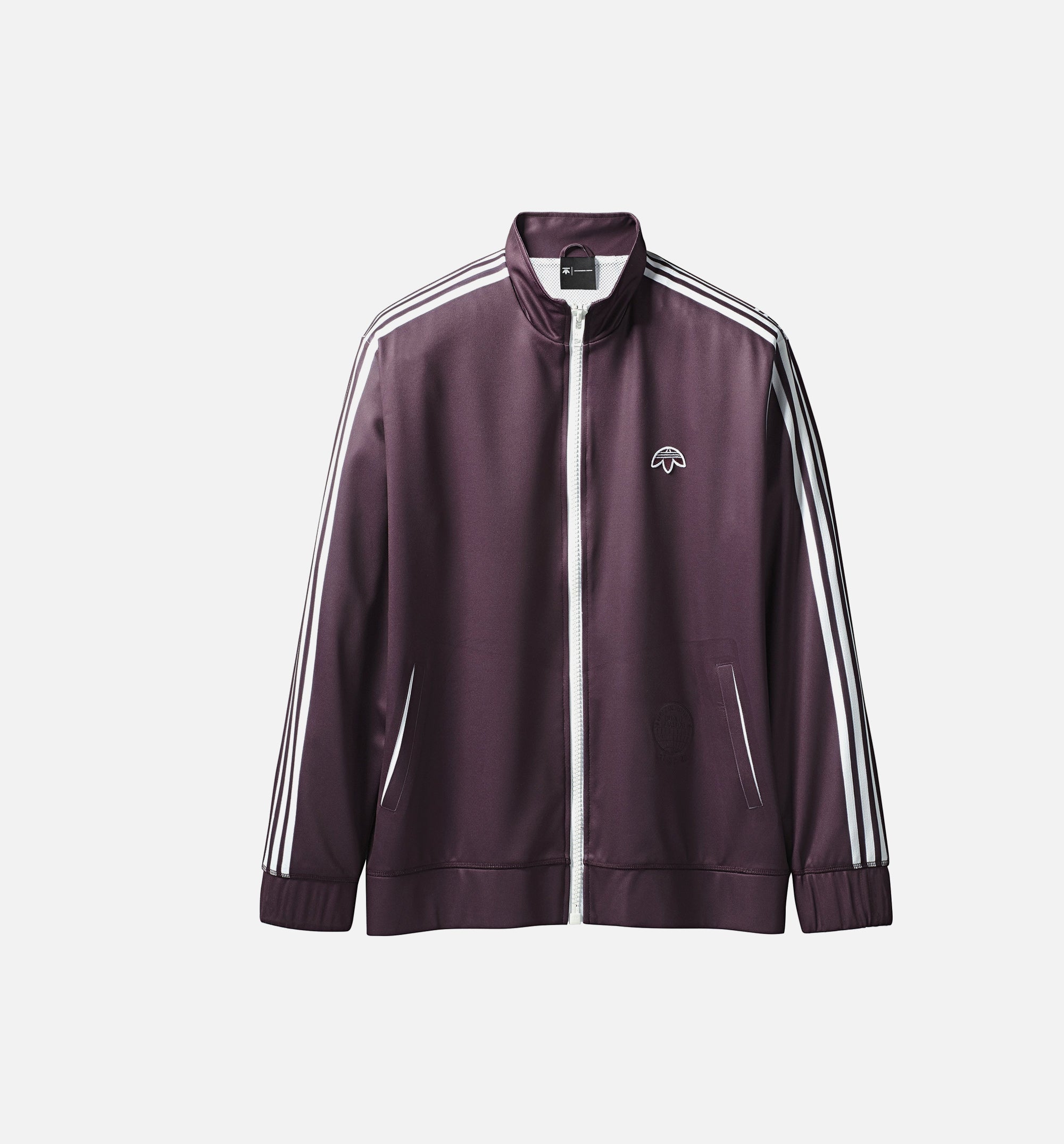 adidas Originals by Alexander Wang Mens Track Jacket -  Burgundy/White