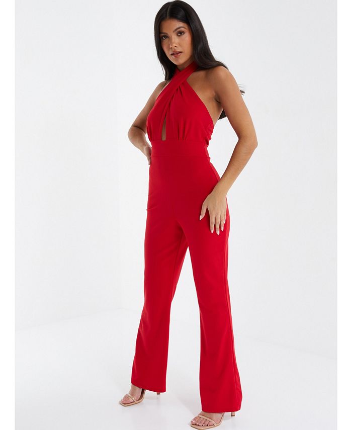 Women's Halter Neck Palazzo Jumpsuit