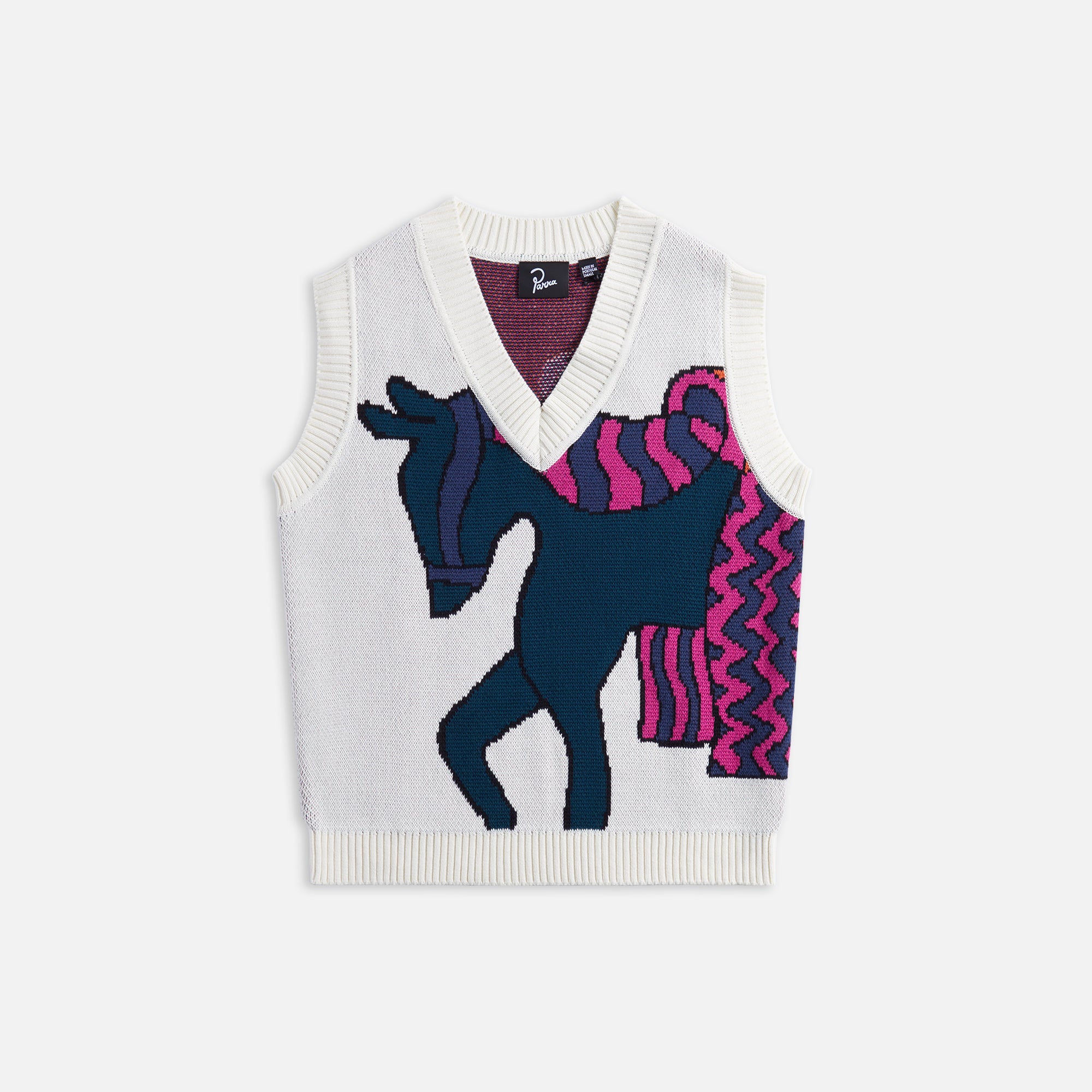 by Parra Knitted Horse Spencer - Off White