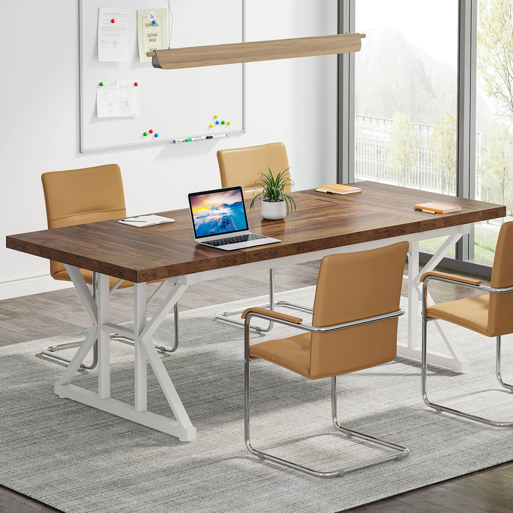 6FT Conference Table, Rectangle Meeting Room Table Executive Desk