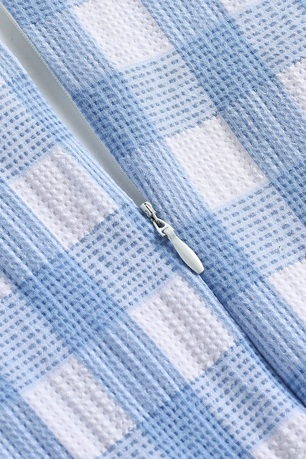 Vinatge Blue Plaid 1950s Dress