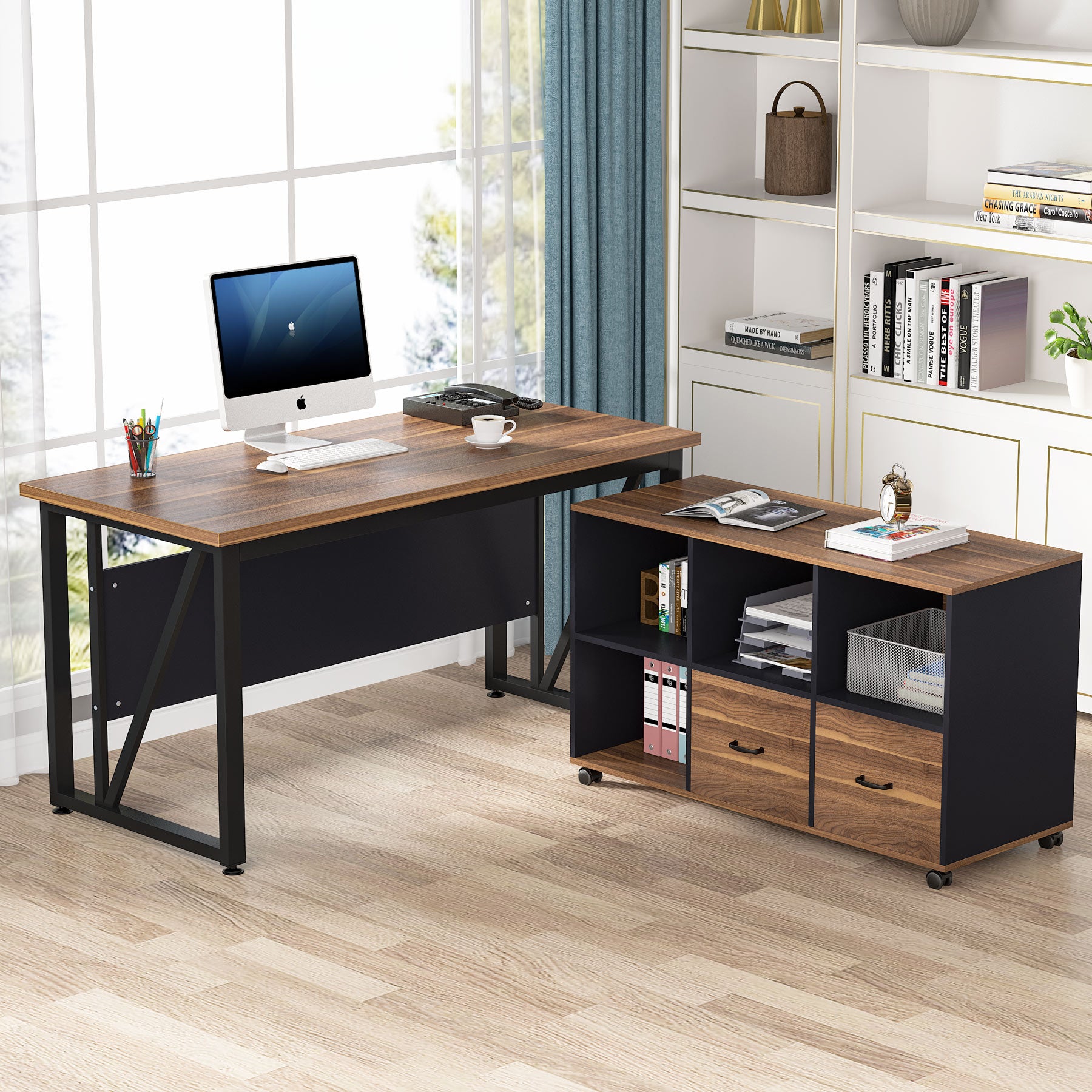 L-Shaped Computer Desk, 55