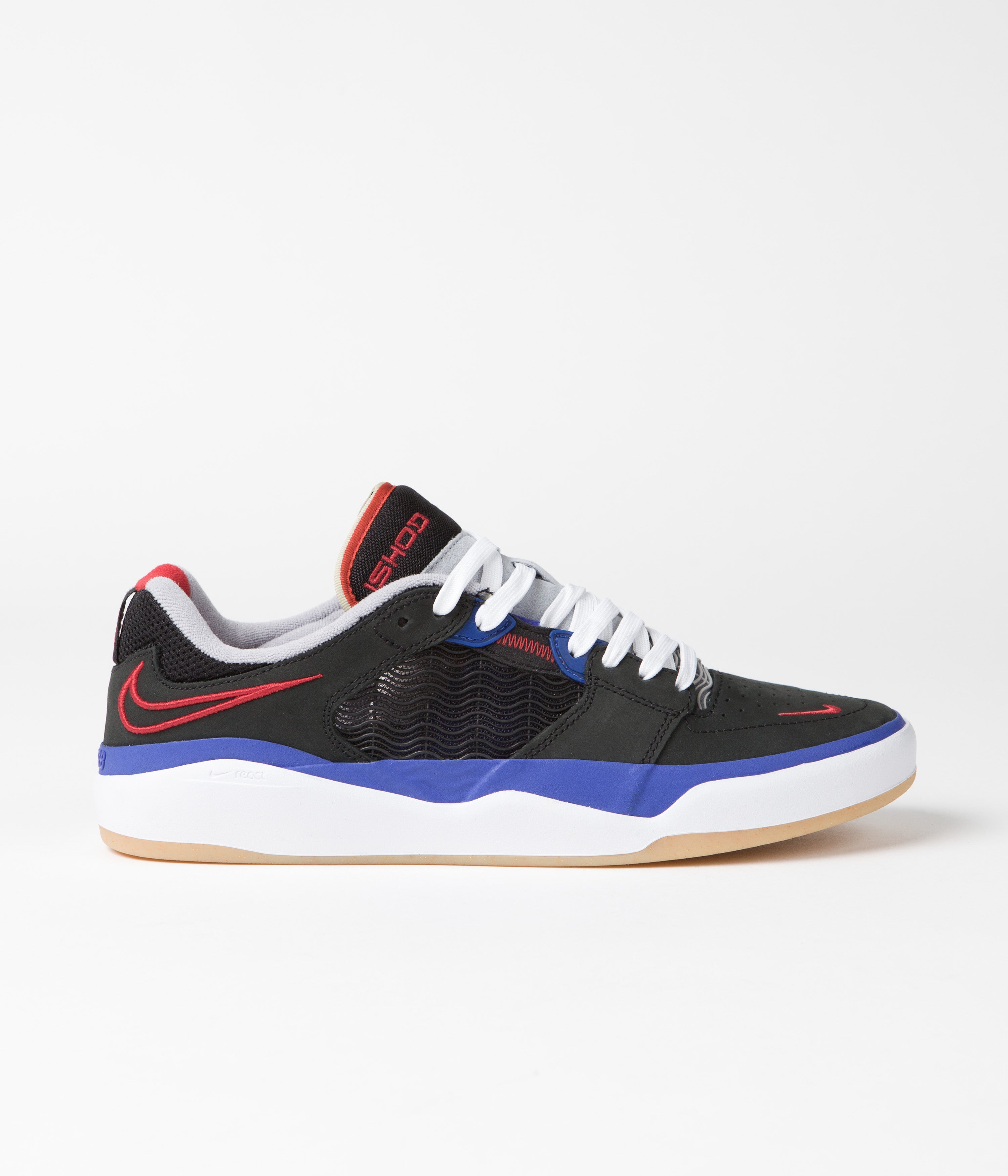 Nike SB Ishod Premium Shoes - Black / University Red - Hyper Royal