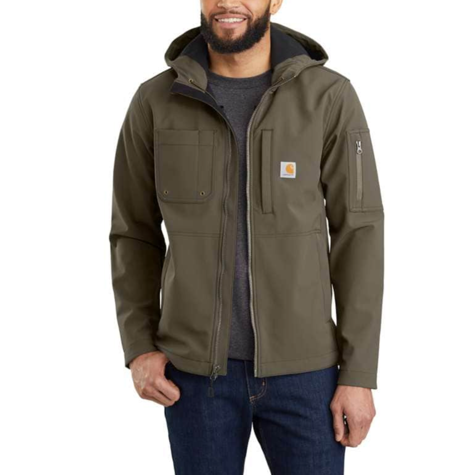 Carhartt Men's Hooded Rough Cut Jacket