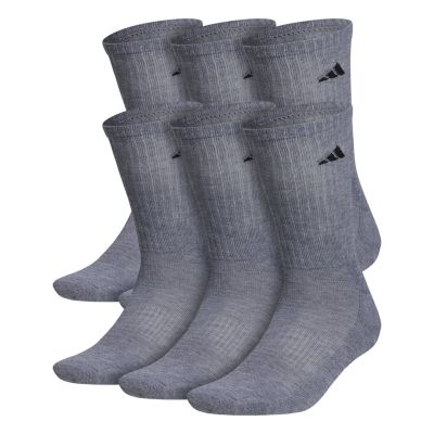 adidas Men's Athletic Cushioned 6-Pack Crew Socks