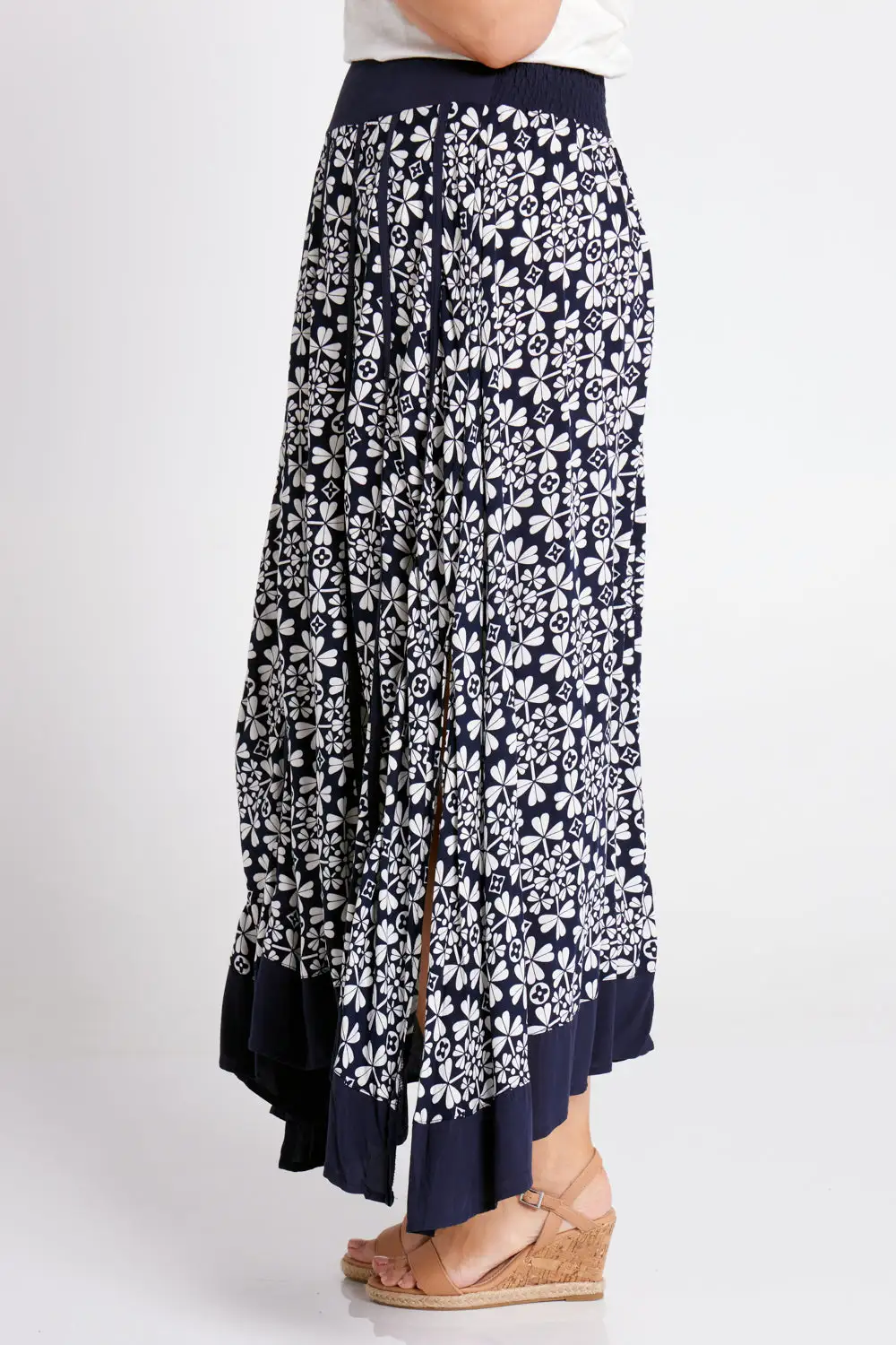 Dita Skirt - Navy Clover