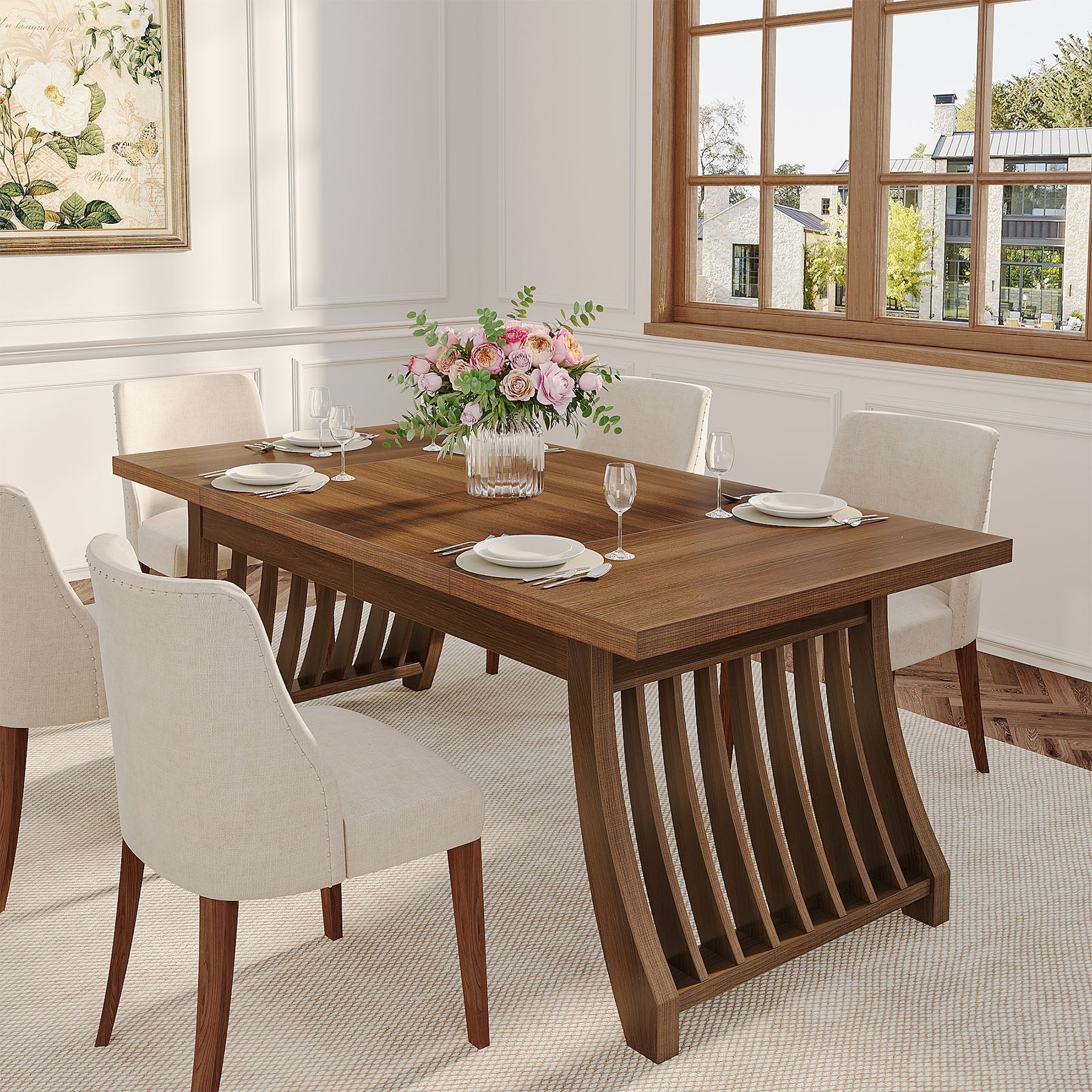 Rectangular Dining Table, 62.2