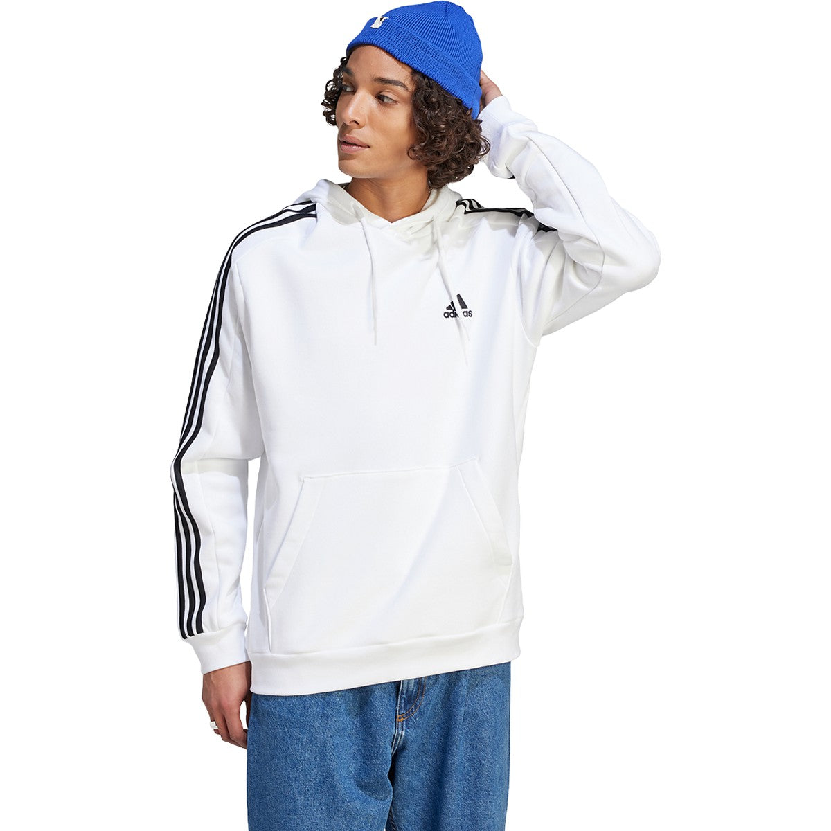 adidas Men's Essentials Fleece 3-Stripes Hoodie