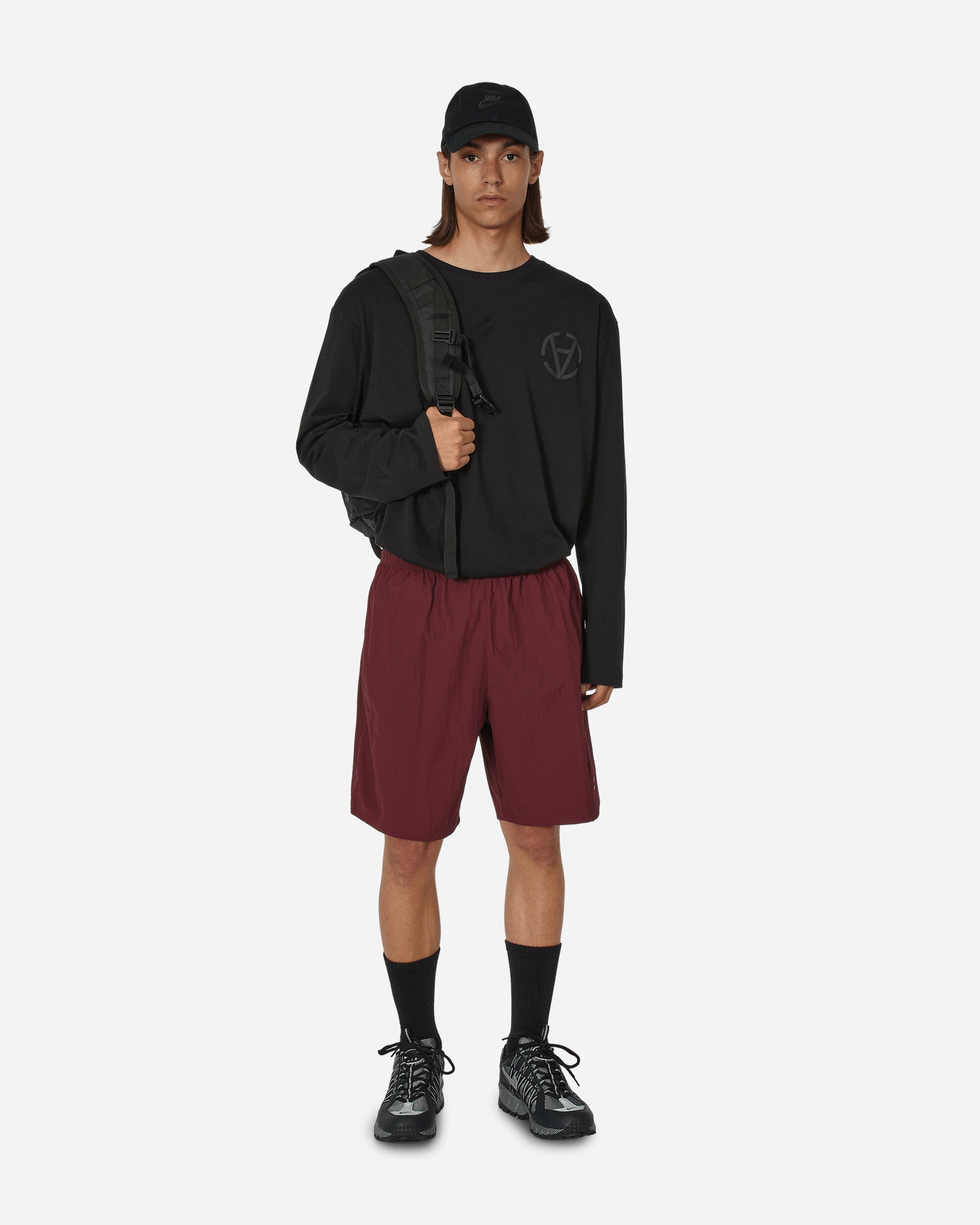 Solo Swoosh Woven Shorts Night Maroon