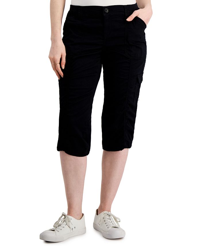 Petite Bungee-Hem Capri Pants， Created for Macy's