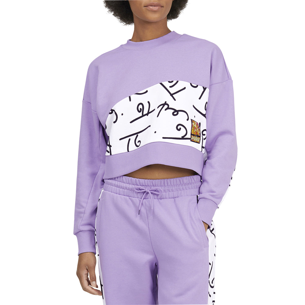 Britto x Graphic Crew Neck Long Sleeve Sweatshirt