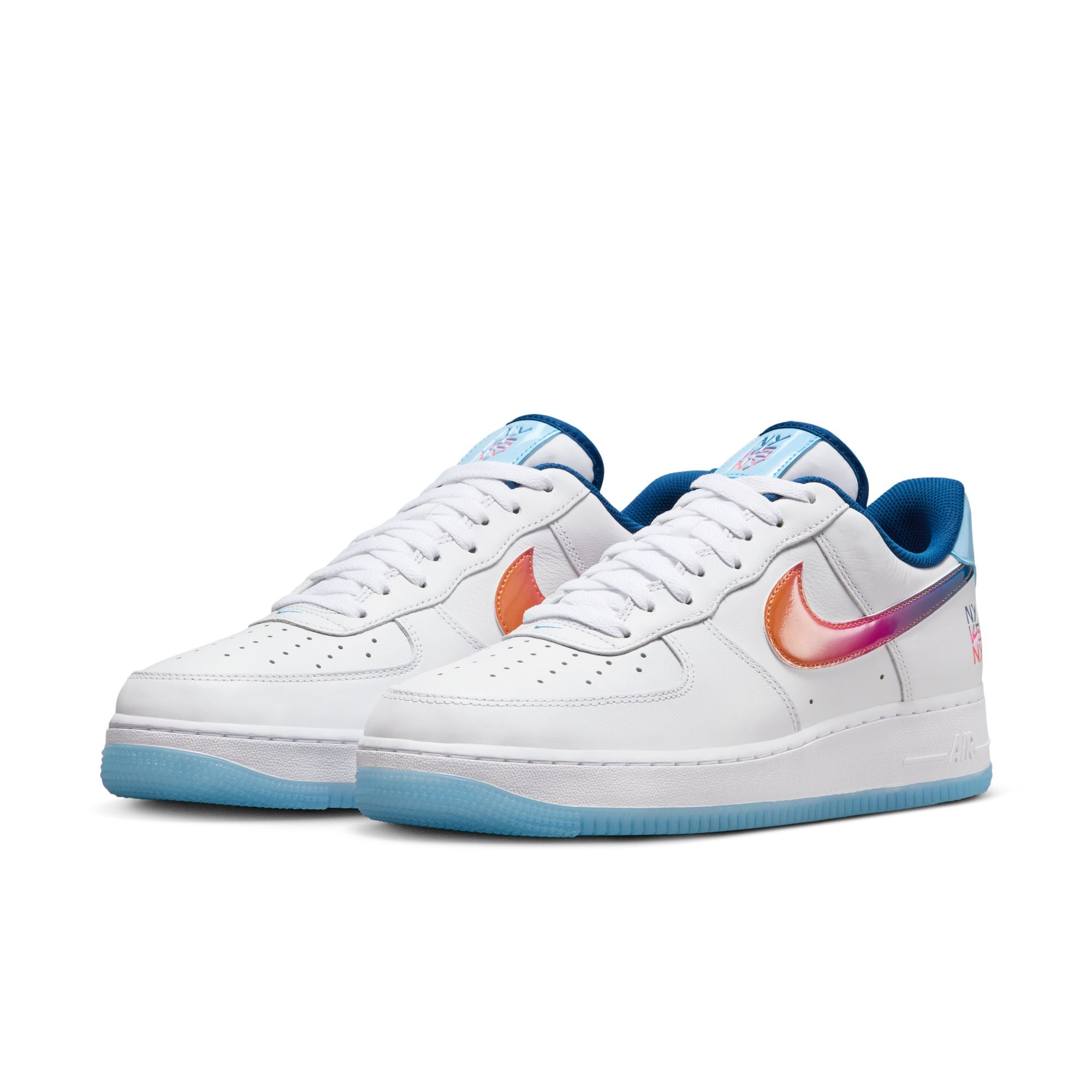 Nike Air Force 1 ‘07 Premium White Multi Color Aquarius Blue HF4833-100