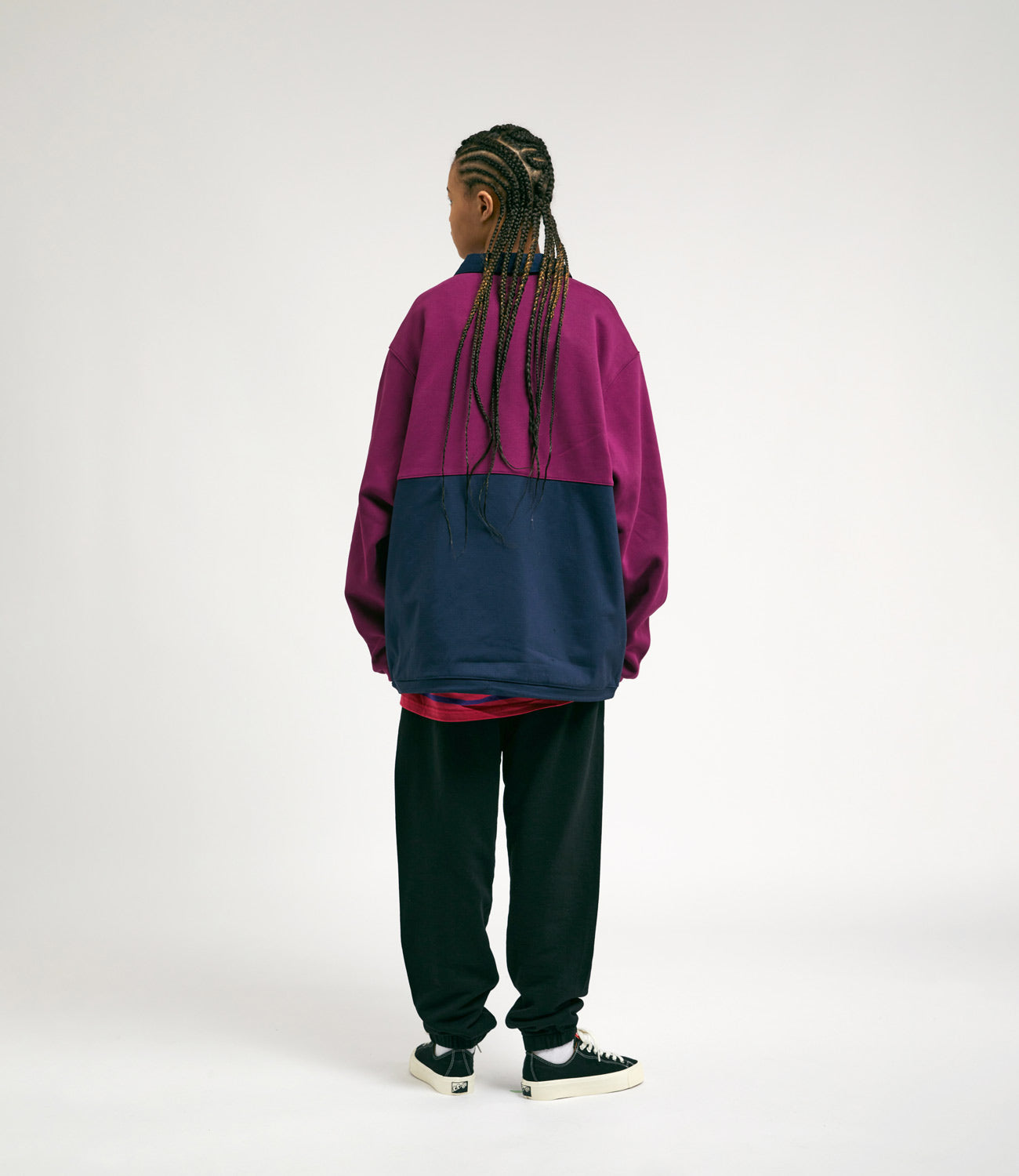 Nike SB Rugby Pullover Jacket - Sangria / Obsidian / Obsidian / Black