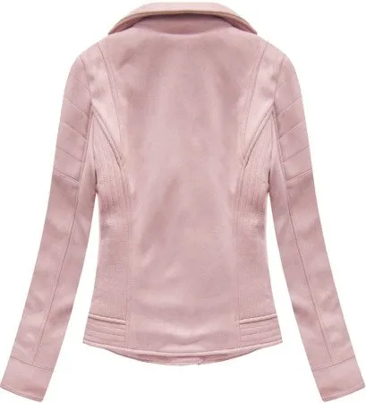 WOMEN'S SUEDE RAMONES WITH A POWDER -PINK FUR