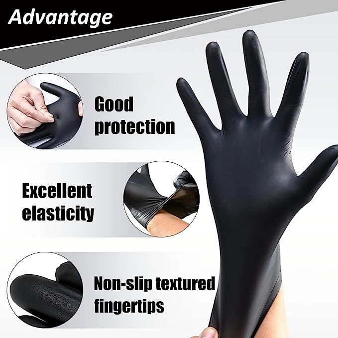 🔥Factory Clearance Sale With 50% Off🔥Pure Ntrile Protective Gloves Thickened And Wear-resistant 100 PCS