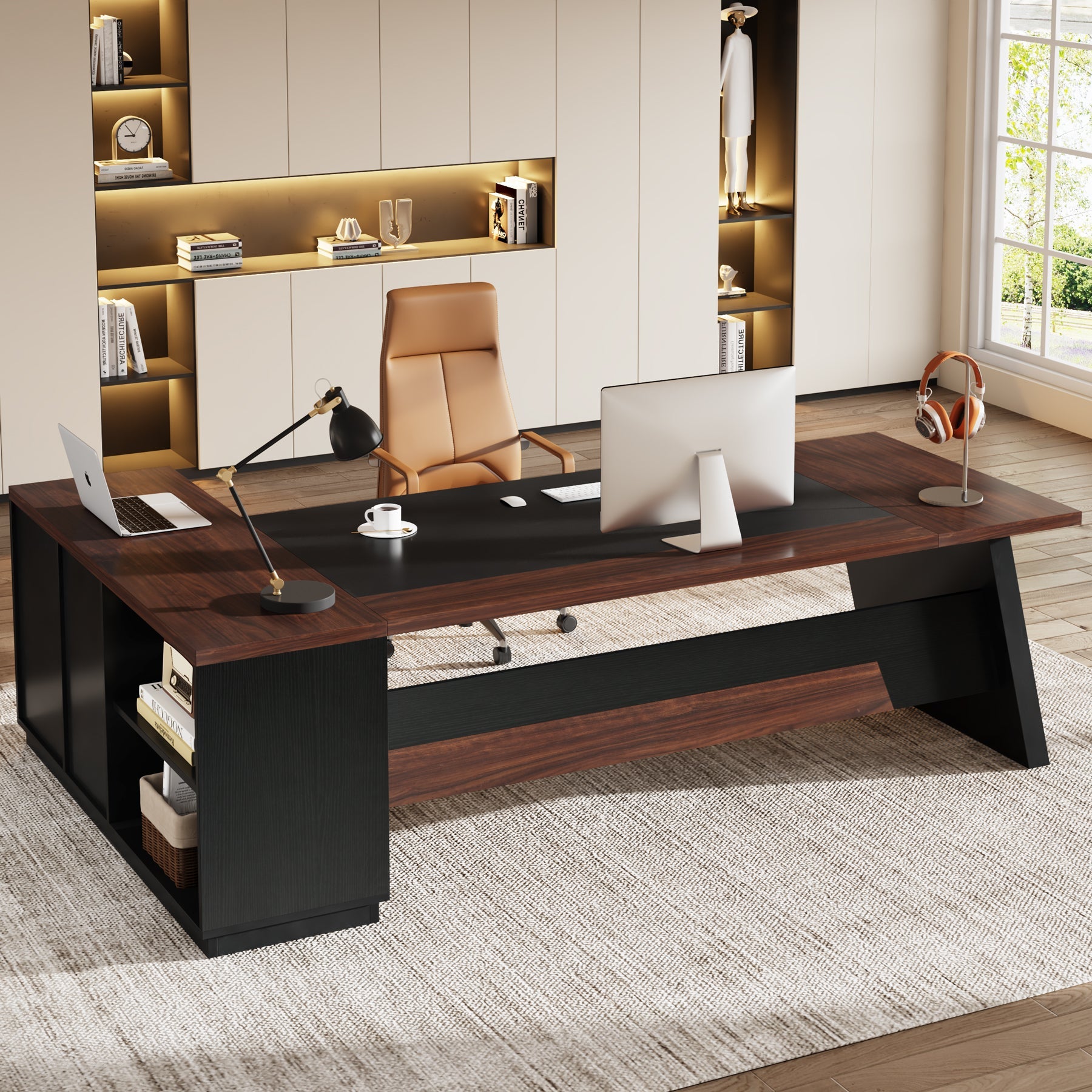 L-Shaped Executive Desk, 78